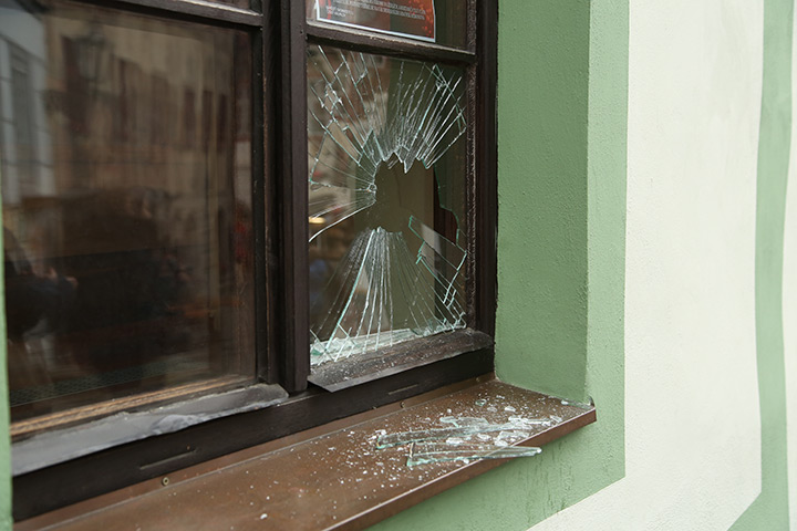 A2B Glass are able to board up broken windows while they are being repaired in Swindon.